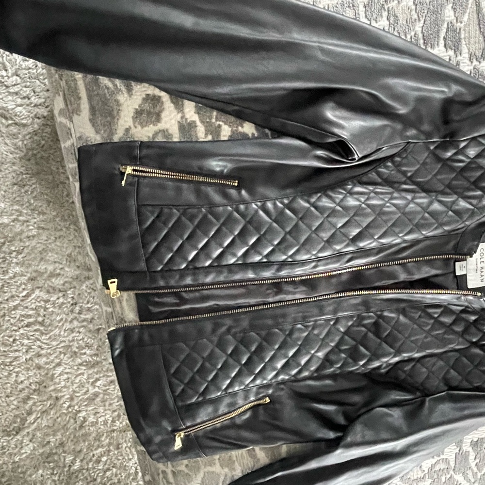 Black Quilted Leather Jacket